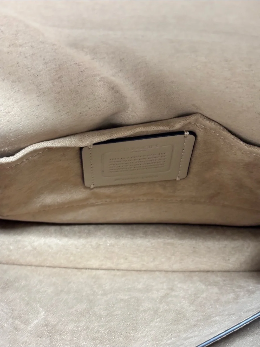 Coach Klare Colorblock Beige Cream Snakeskin-Effect Shoulder Crossbody Bag